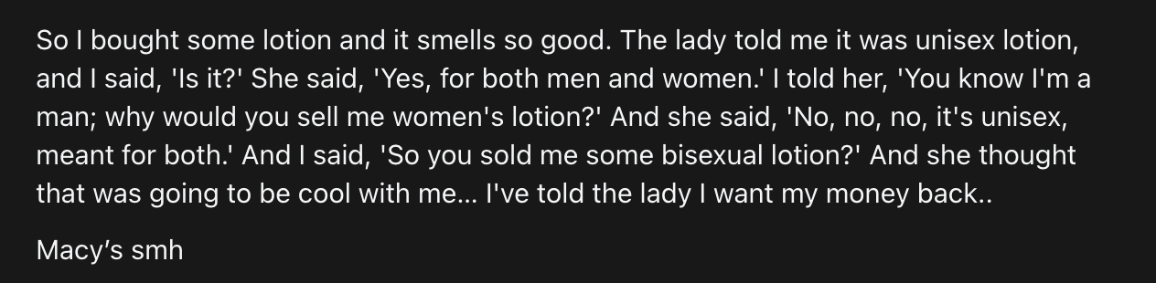 The Bisexual Lubricant